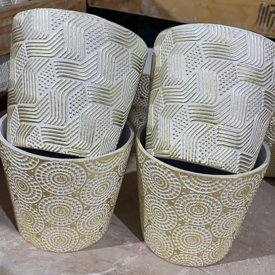 多肉绿植陶瓷花盆9.9包邮，有孔