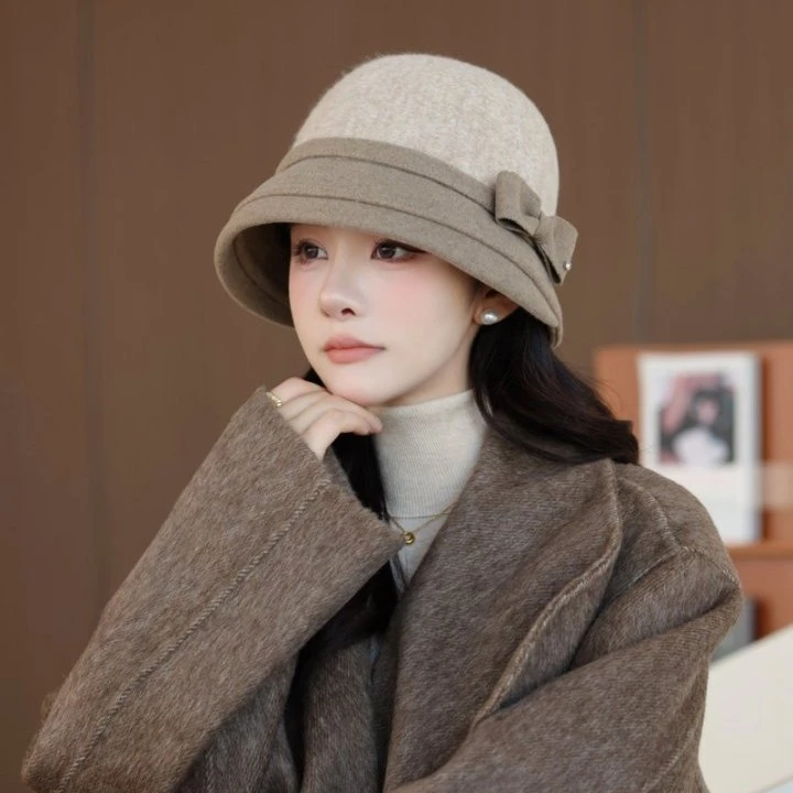 秋冬季中老年英伦风时尚洋气渔夫帽保暖防风防寒护耳帽子休闲百搭