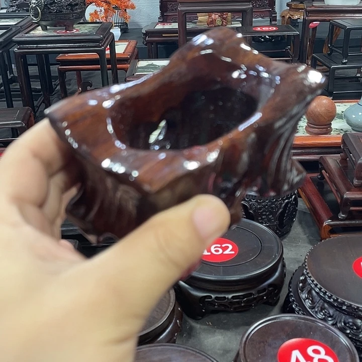 香榧木11公分红木底座工艺品
