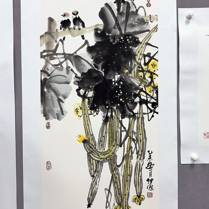 国画亲笔手绘放心去藏