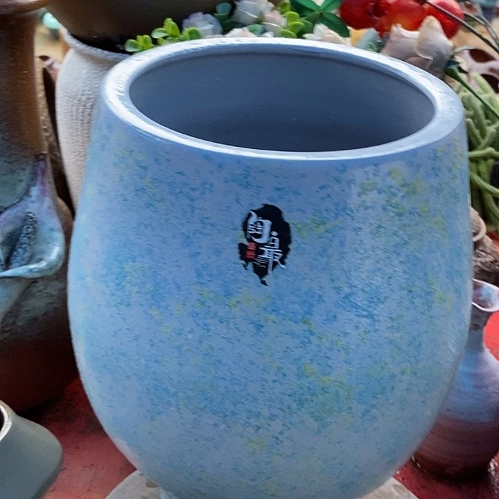 紫砂花盆紫砂20.32.花盆瑕疵