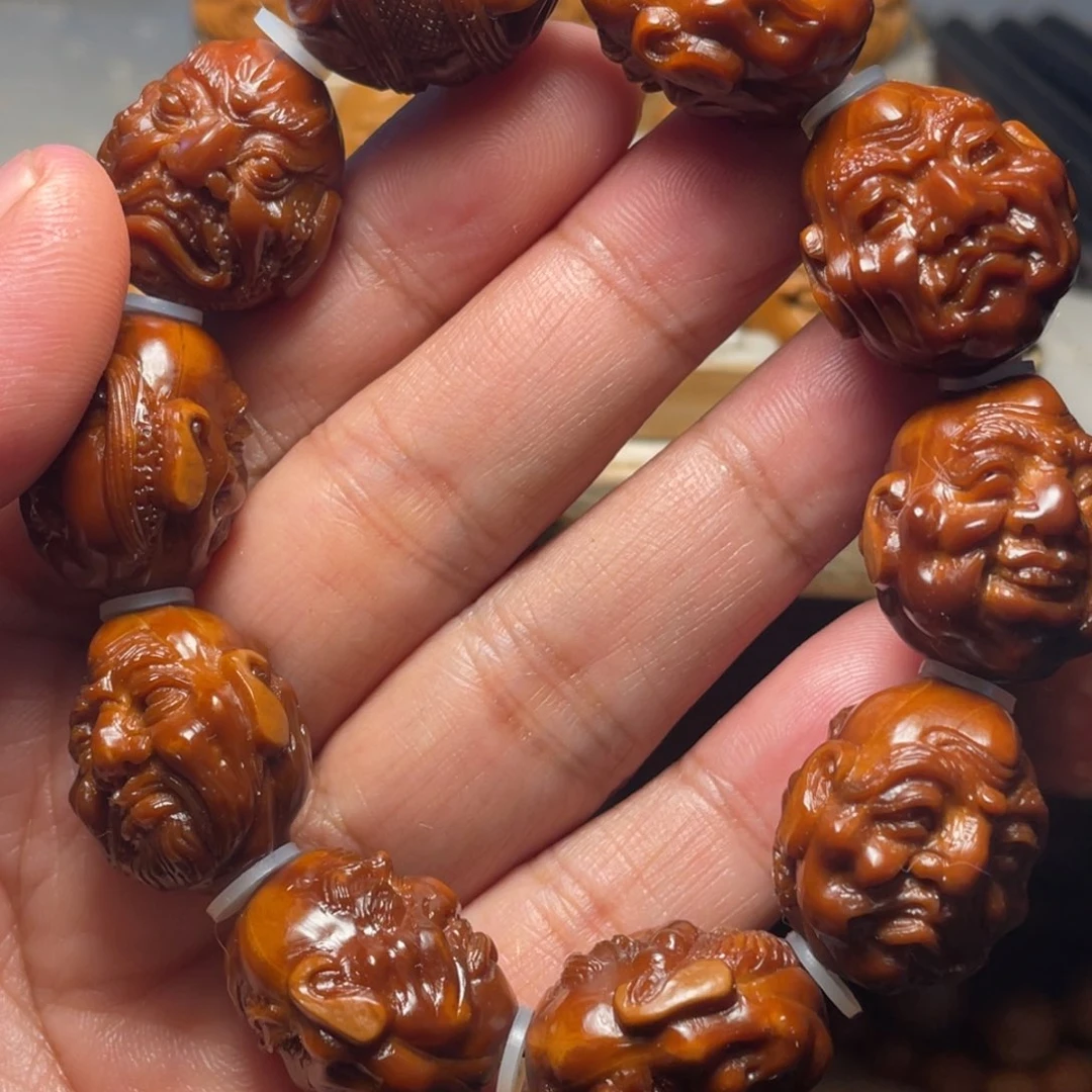 橄榄核手串/手链2.0漂亮包浆写实十八罗汉