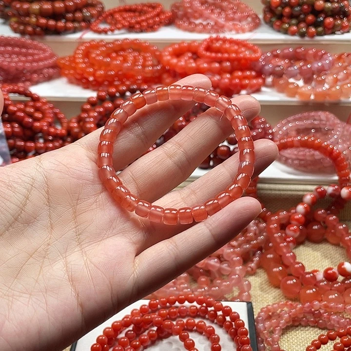 南红玛瑙未镶嵌手链