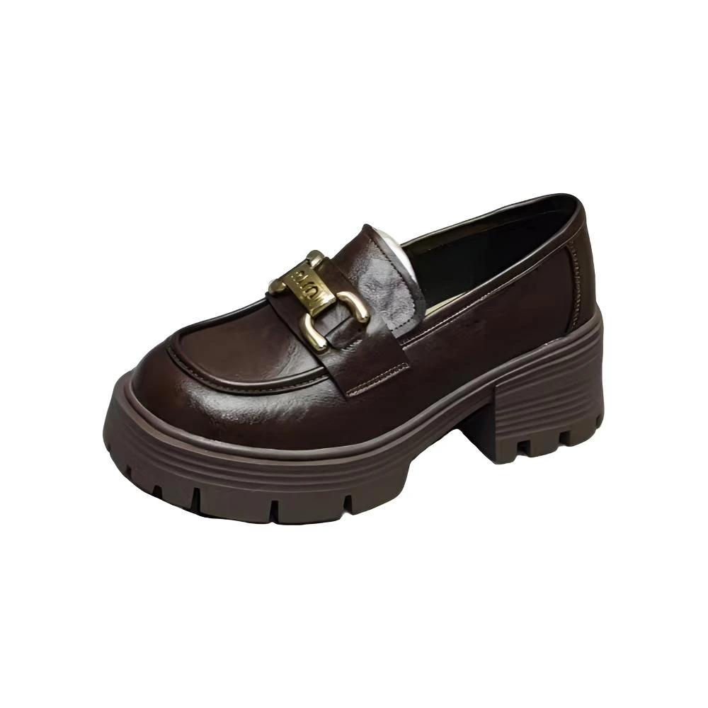 1588-1  27099真皮厚底乐福鞋 （标准尺码）