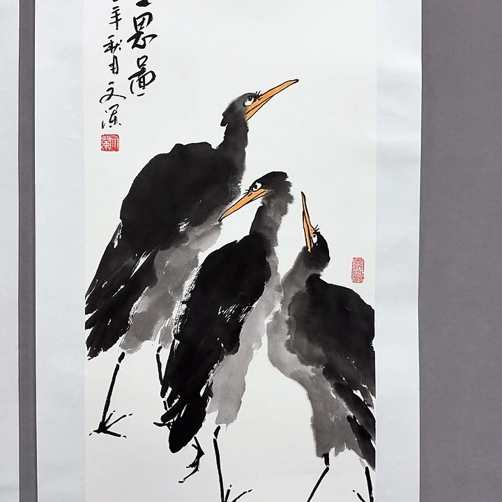 国画亲笔手绘放心去藏