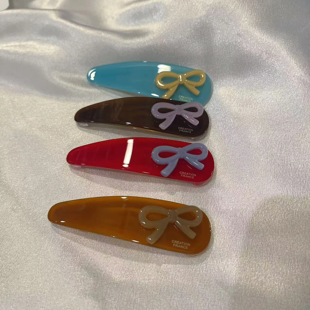 韩国 气质 小众 ins 手工 简约 蝴蝶结 掰掰夹B647