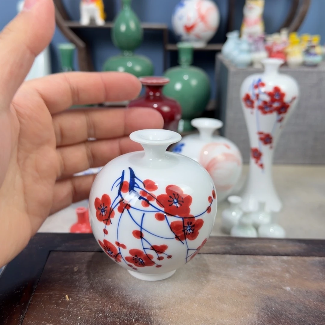陶瓷手工小花器摆件