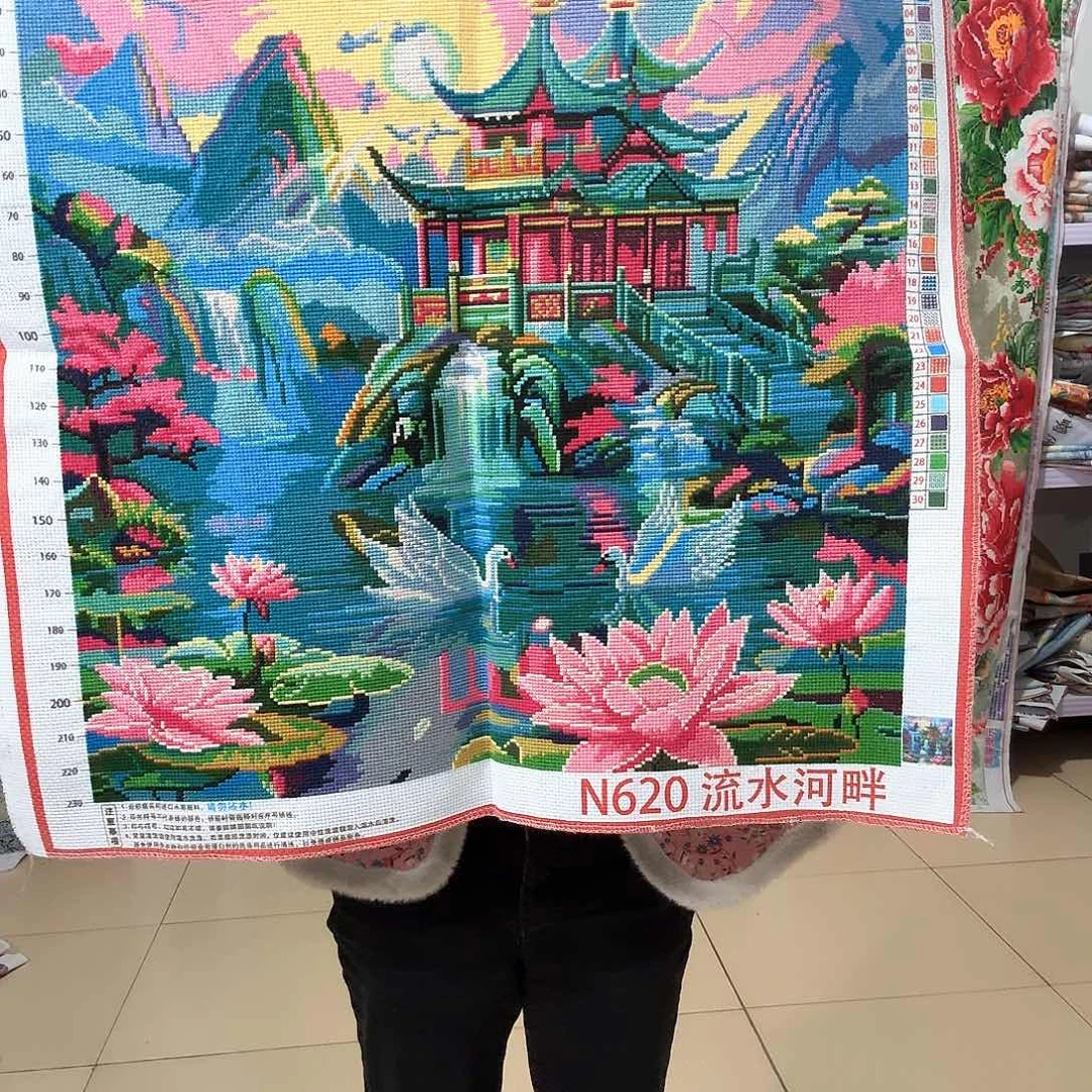 棉十字绣成品出售