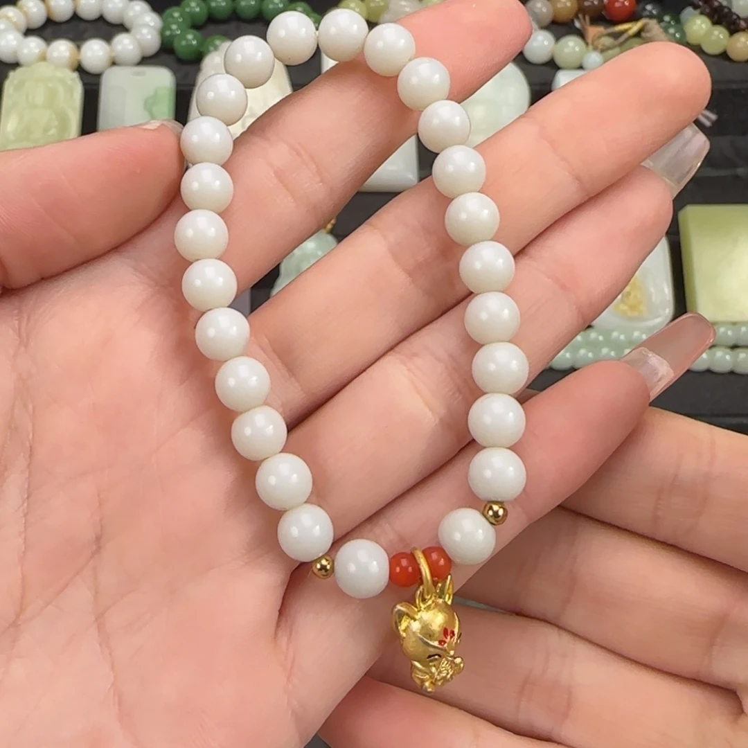 和田玉手串未镶嵌请****！