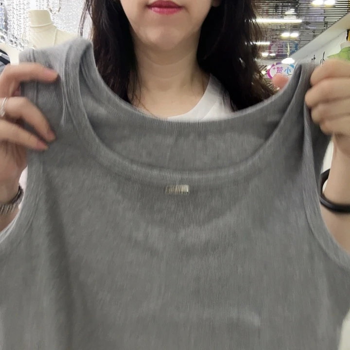 羊羔毛棉吊带背心女夏装新款