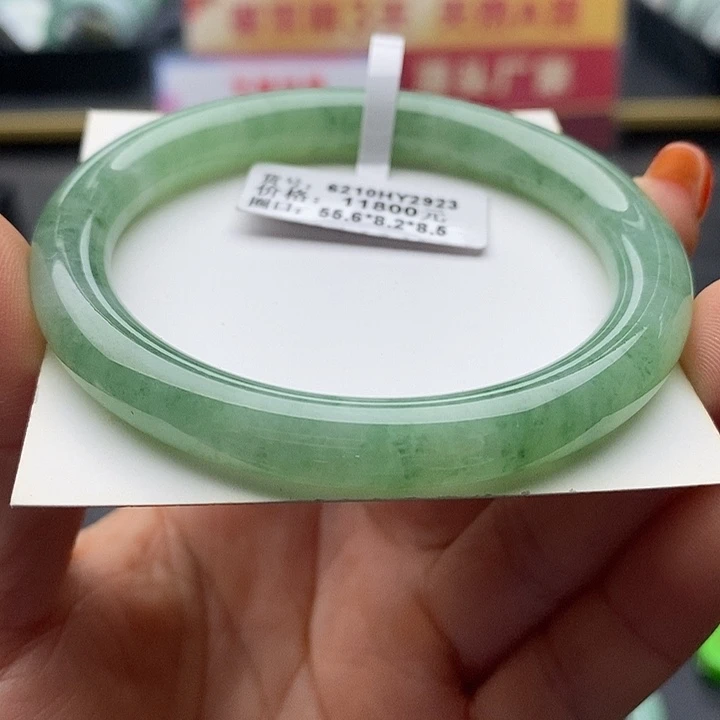 未镶嵌手镯翡翠55圆条62