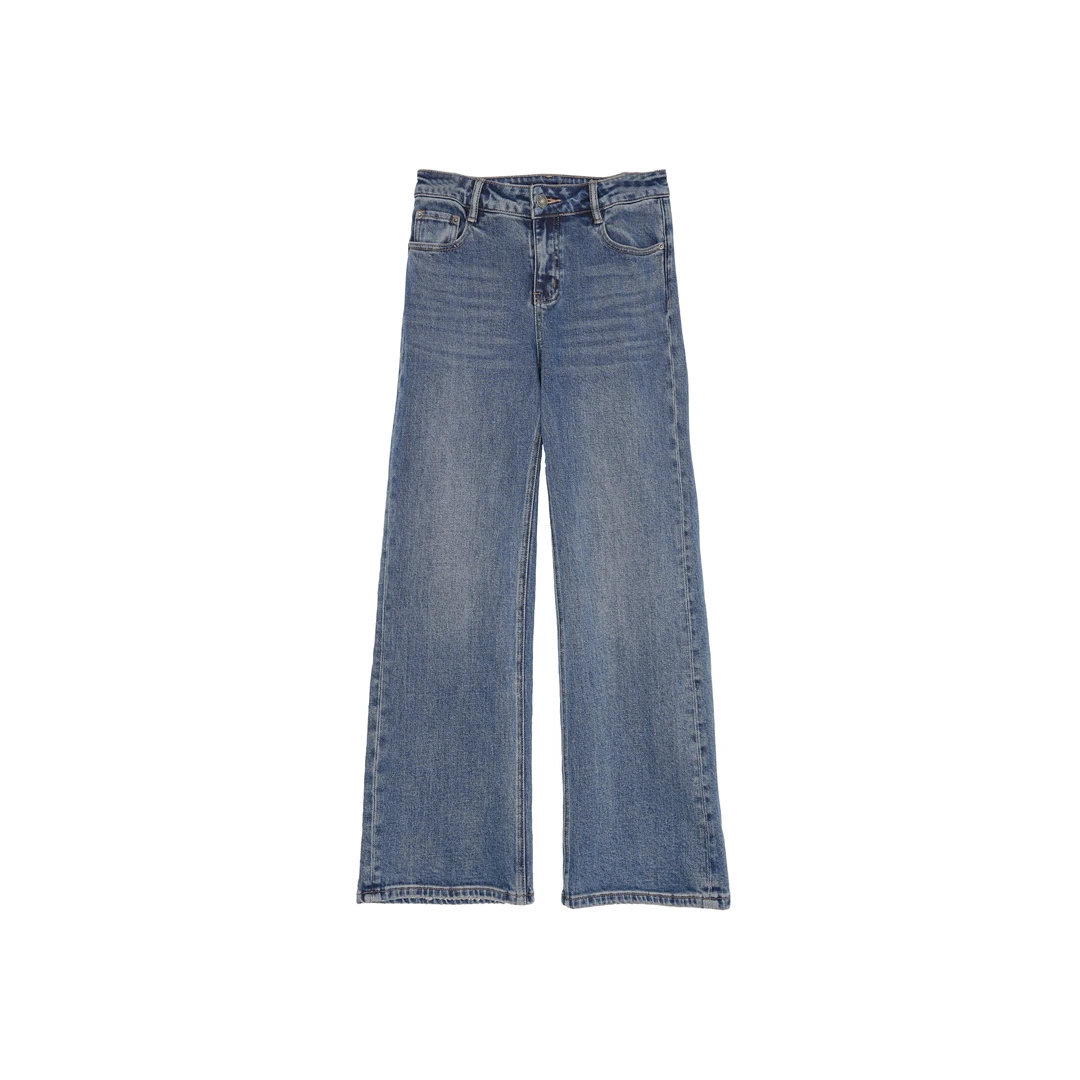 2025春新款筒喇裤弹力直筒牛仔裤显瘦大长腿CCT055-3427