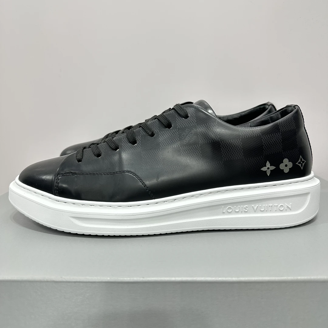 99新 LouisVuitton/路易威登 41码 Beverly 石墨色 低帮休闲鞋