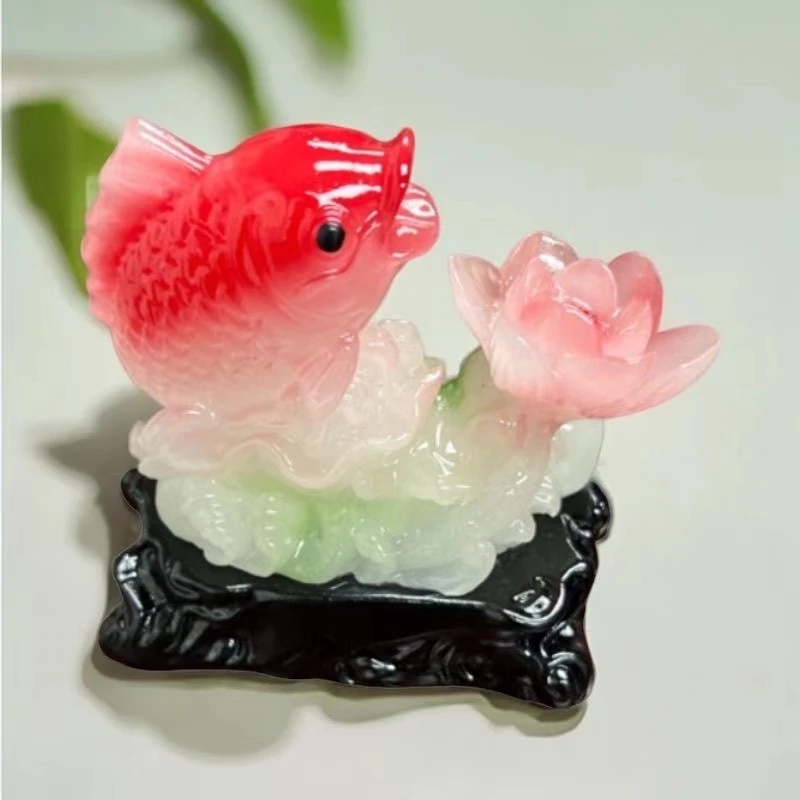 长12宽6高10年年有余小锦锂摆件放客厅电视柜鞋柜