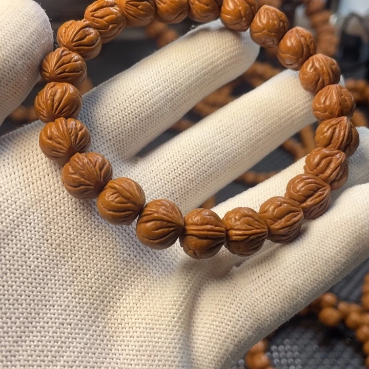 D***。桃木秦岭野生龙纹桃核