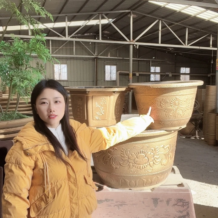 圆圆50花盆2个有孔