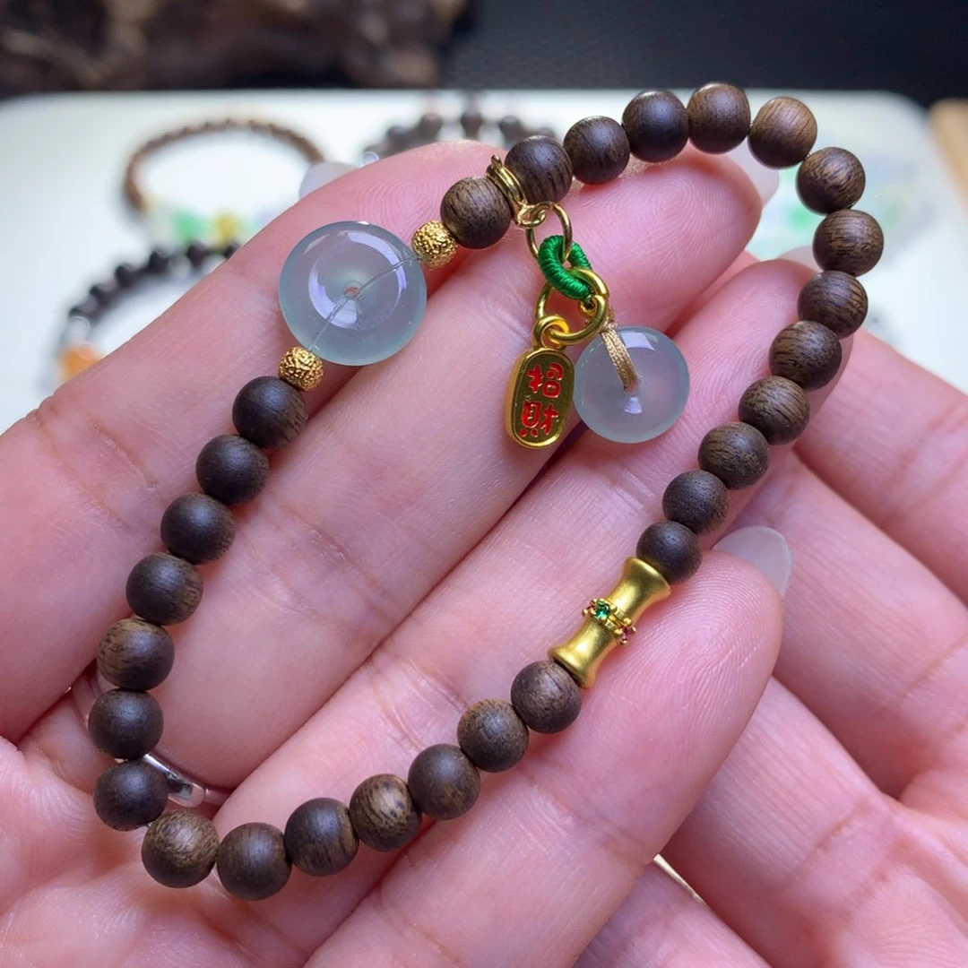 未镶嵌手链翡翠翡翠手串平安扣