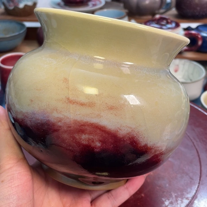 摆件钧瓷玉石釉茶洗笔洗