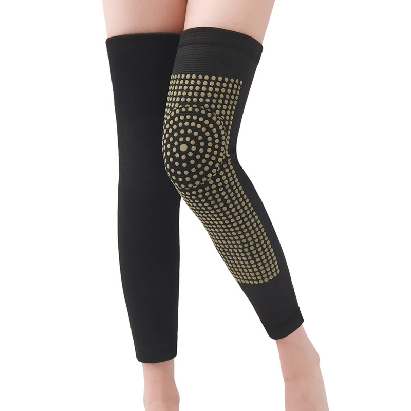 6艾草自发热护膝盖套春秋冬季加厚保暖老寒腿热敷yw男女通用防寒