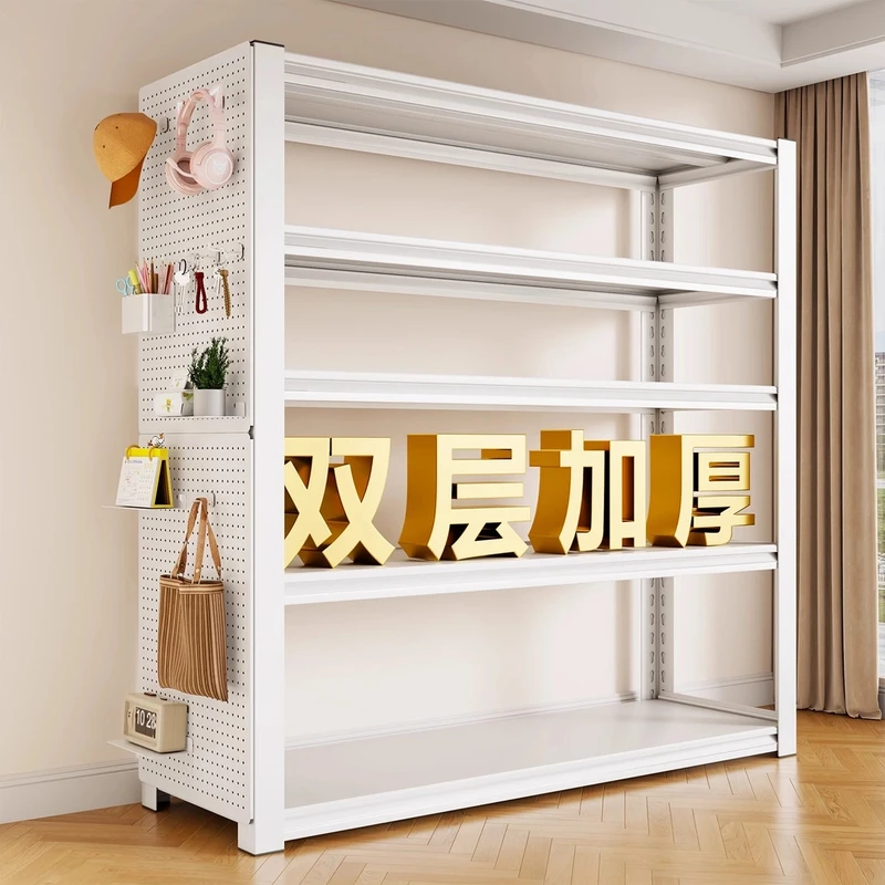 货架落地多层置物架家用仓库阳台收纳架靠墙一体储物架多功能架子