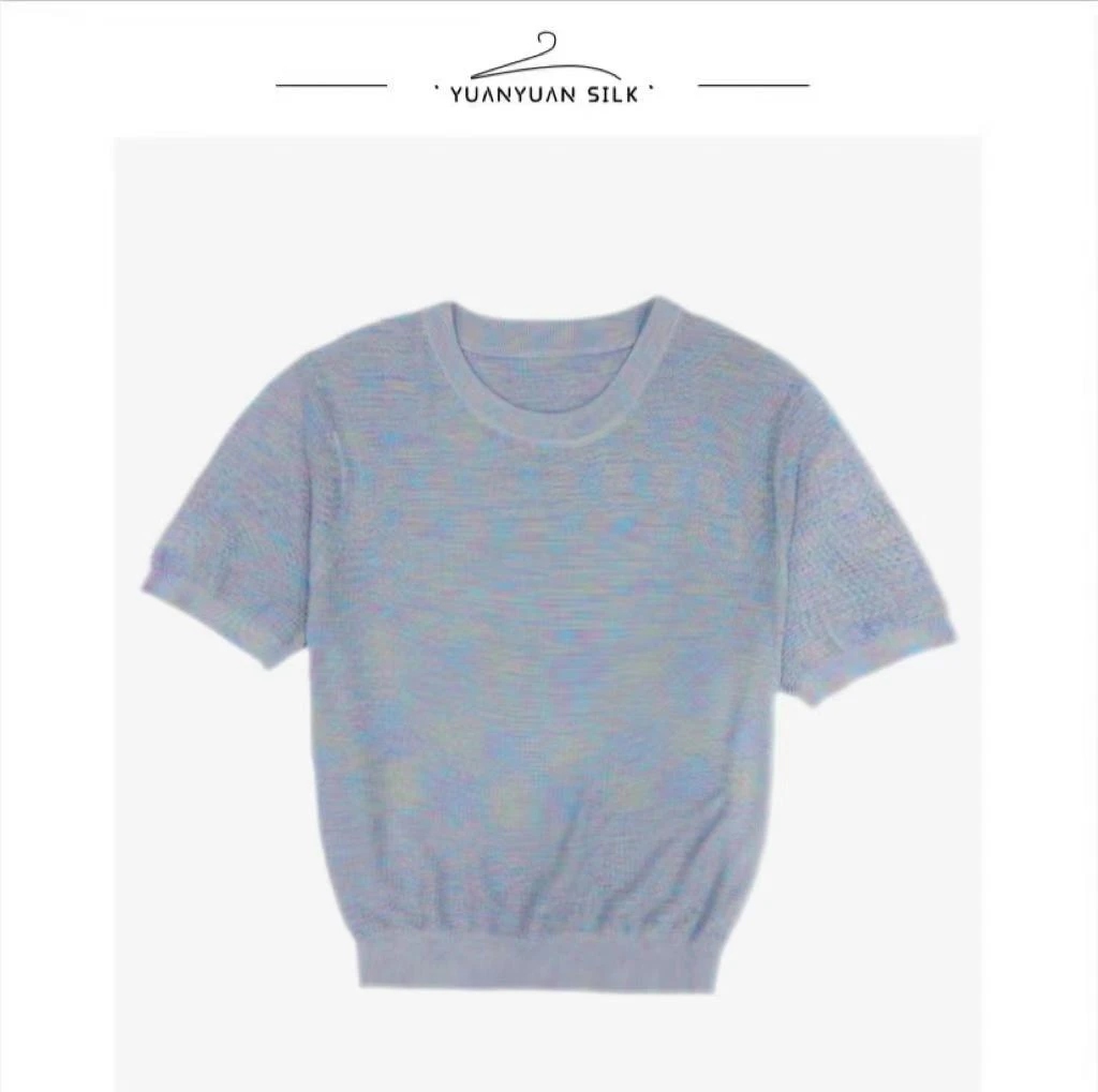 Y 【微瑕勾丝】出口订单+蚕丝/顺滑透气/舒适亲肤/柔软细腻上衣n45