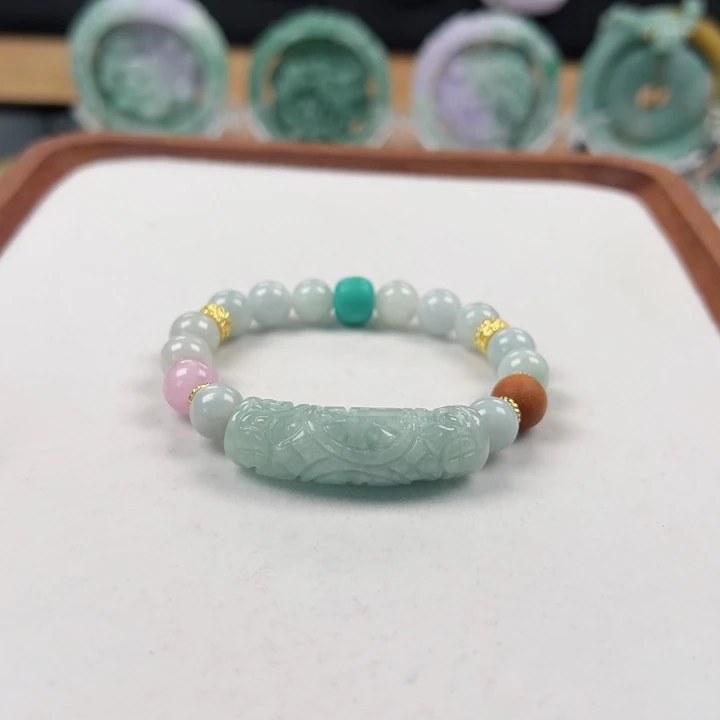 未镶嵌手链翡翠手串