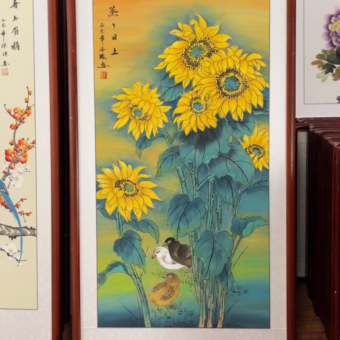国画带框尺寸63*123厘米