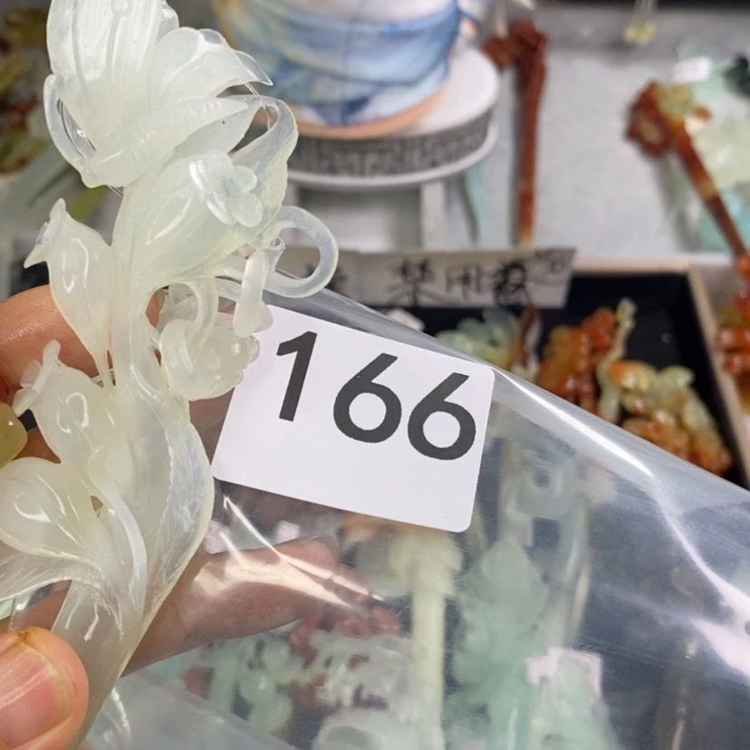 【闪购商品】岫玉发饰未镶嵌铿***?