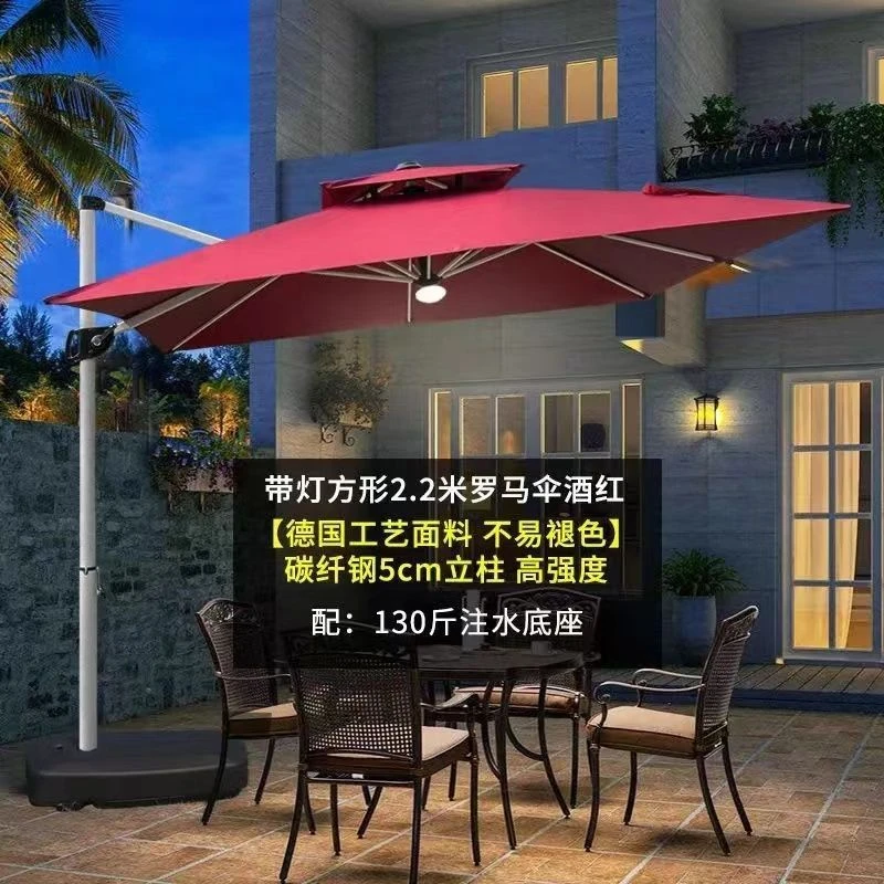 户外遮阳伞庭院伞露台阳台摆摊大太阳伞别墅花园室外罗马伞