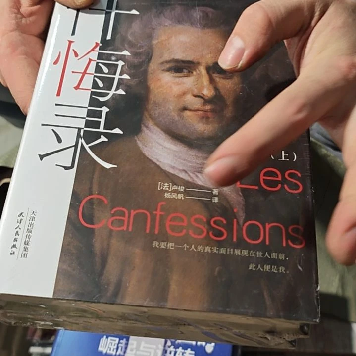 忏悔录两本一套精装库存书