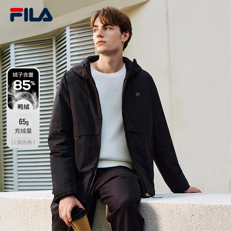 Fila/斐乐羽绒服男士秋冬新款高蓬松轻便商务保暖外套F11M543903F
