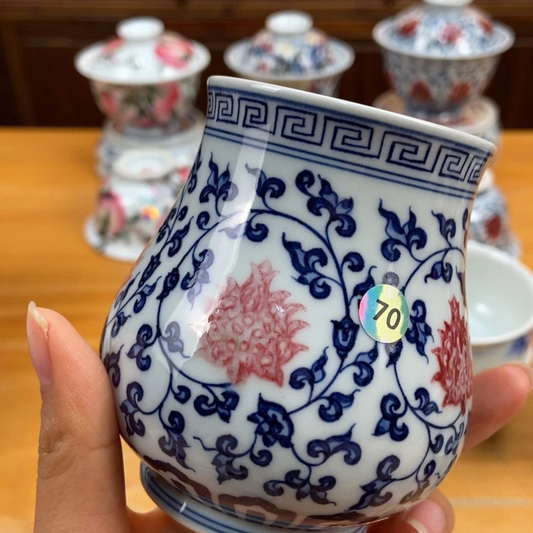 手绘现代茶具非古董