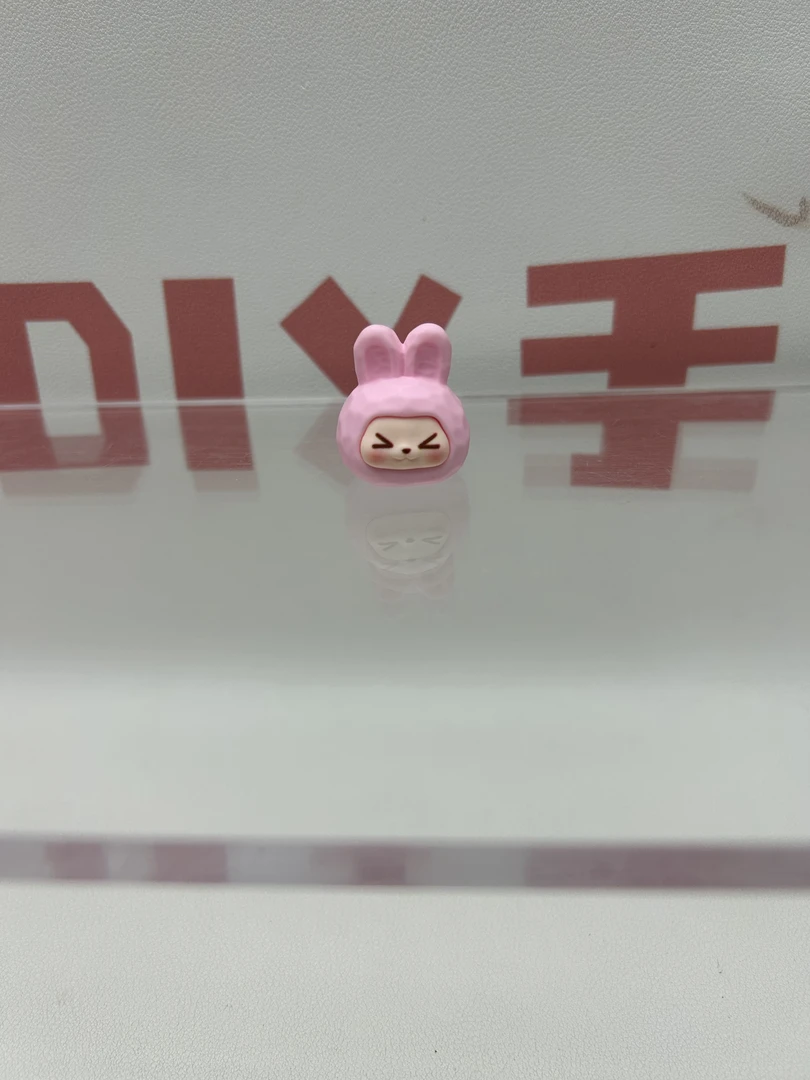 肤感实色 迷你 钻石兔 新款 手工饰品创意配件热销（）