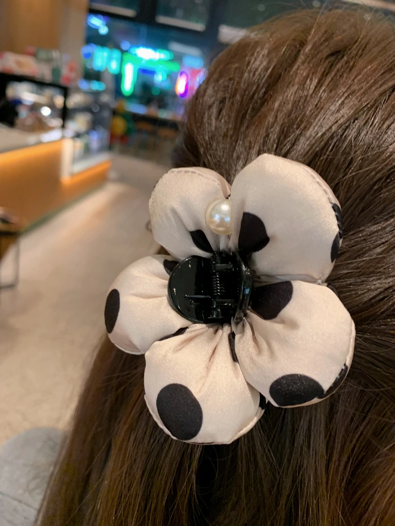 漫姐的店【波点花朵发夹】漫姐周边