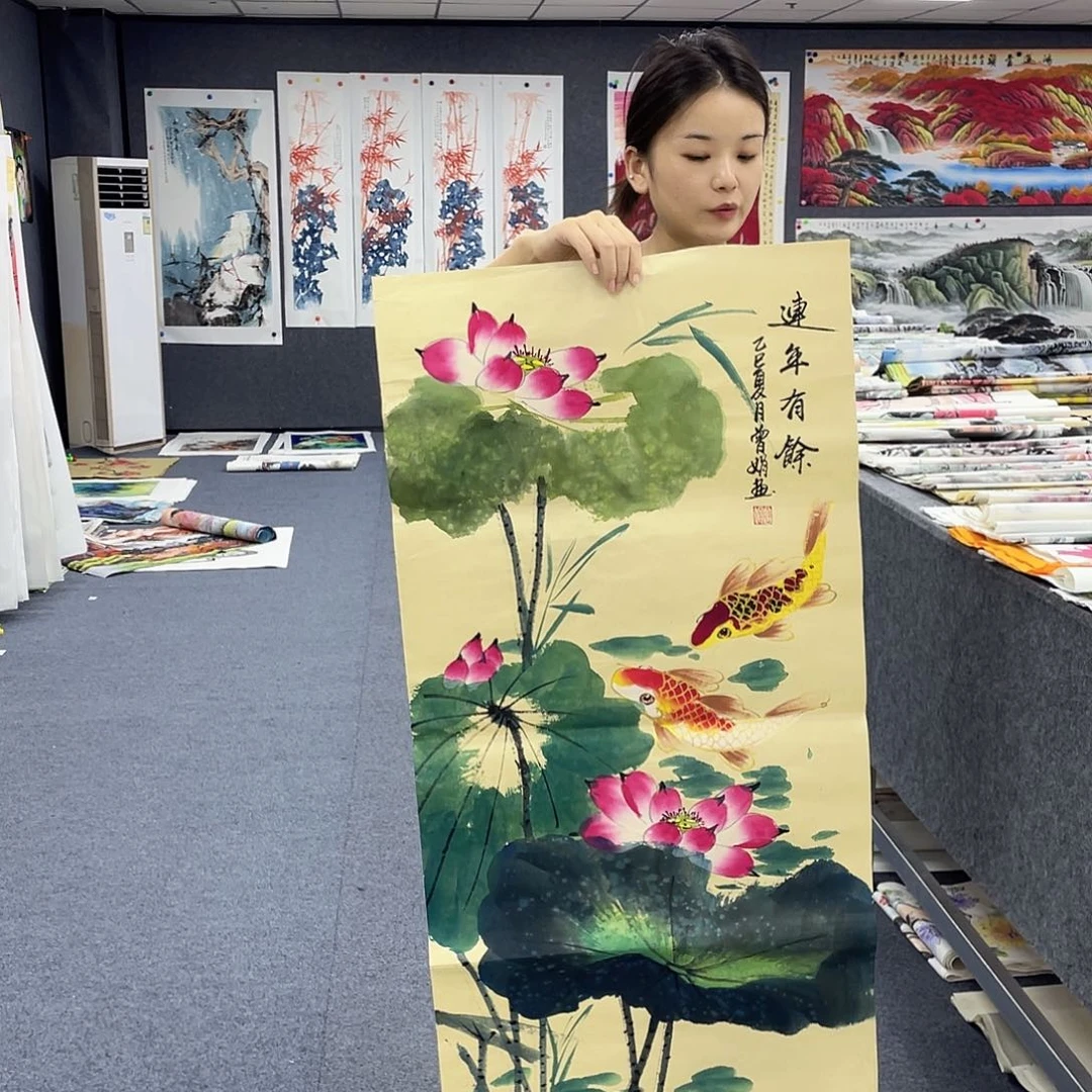 国画作品小姐姐放漏…