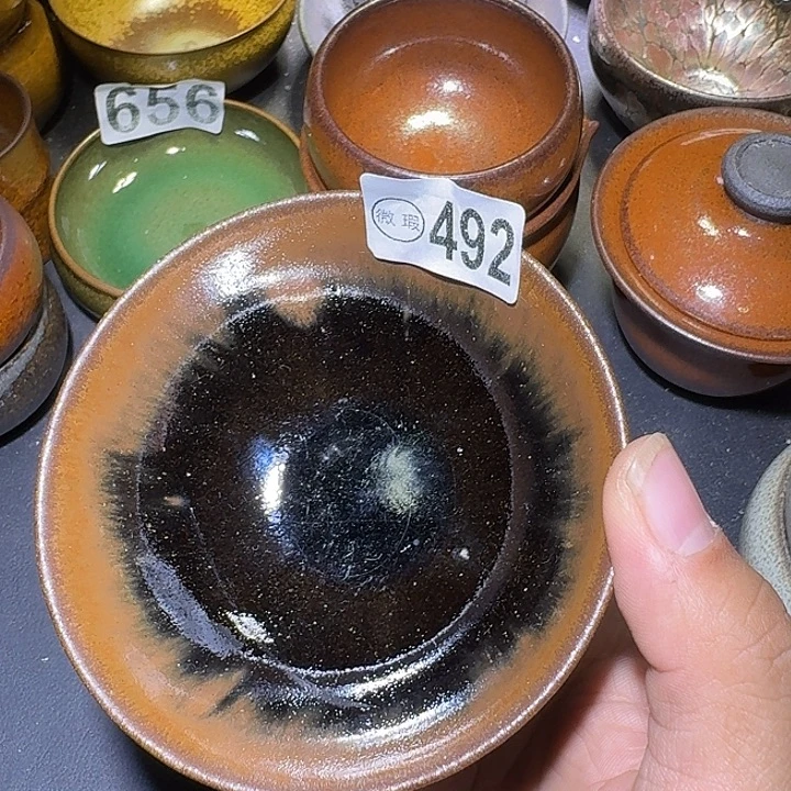 茶盏建盏瑕疵建盏