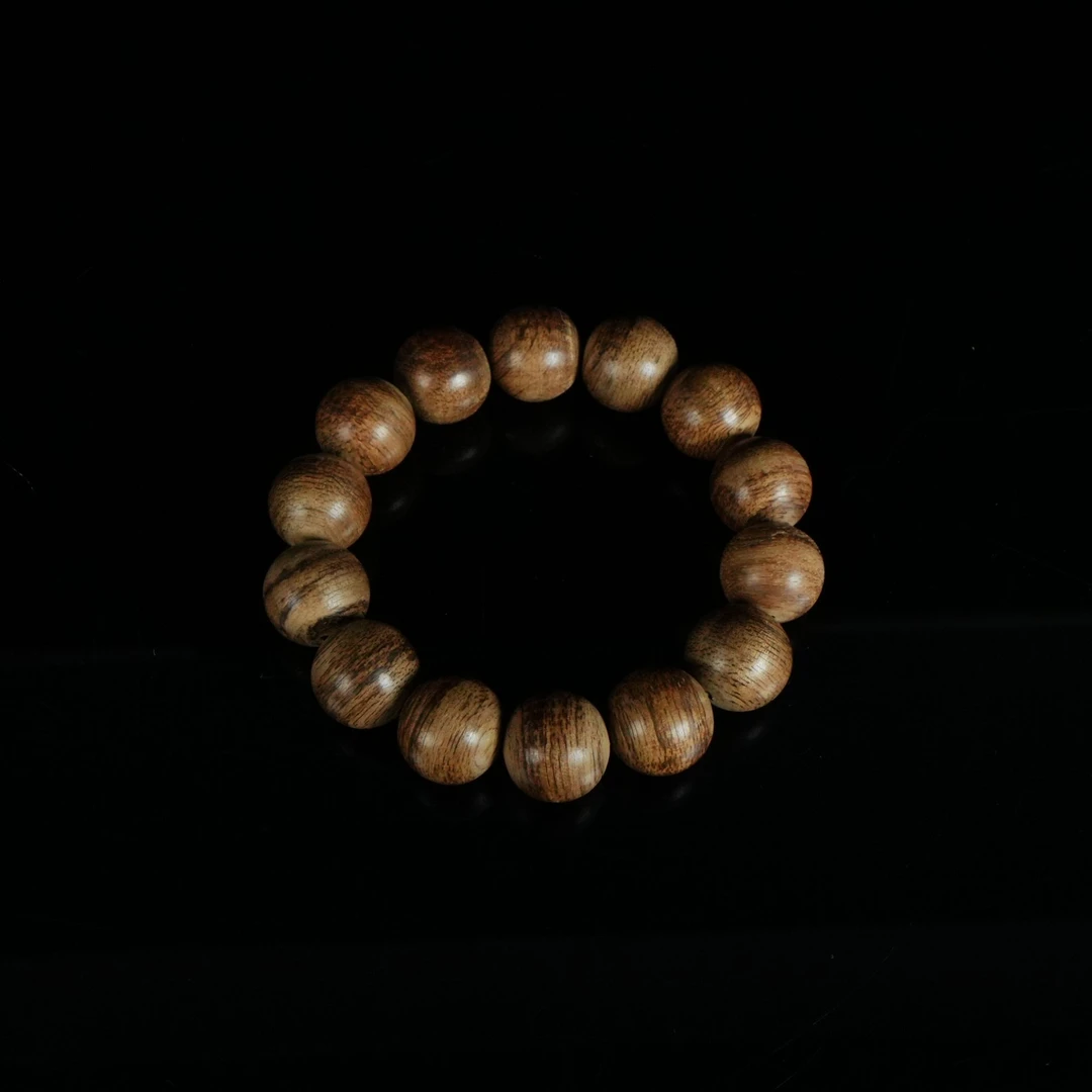 1200 印尼土沉红油虎斑老料沉香手串 1.66cm  13.1g