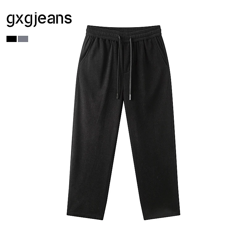 gxg jeans男装25春新品休闲长裤宽松通勤直筒显瘦长裤#J25D021014