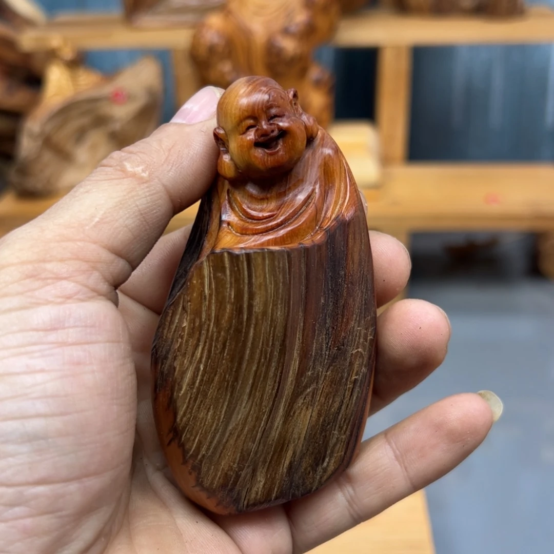 老***乐木崖柏木摆件手把件