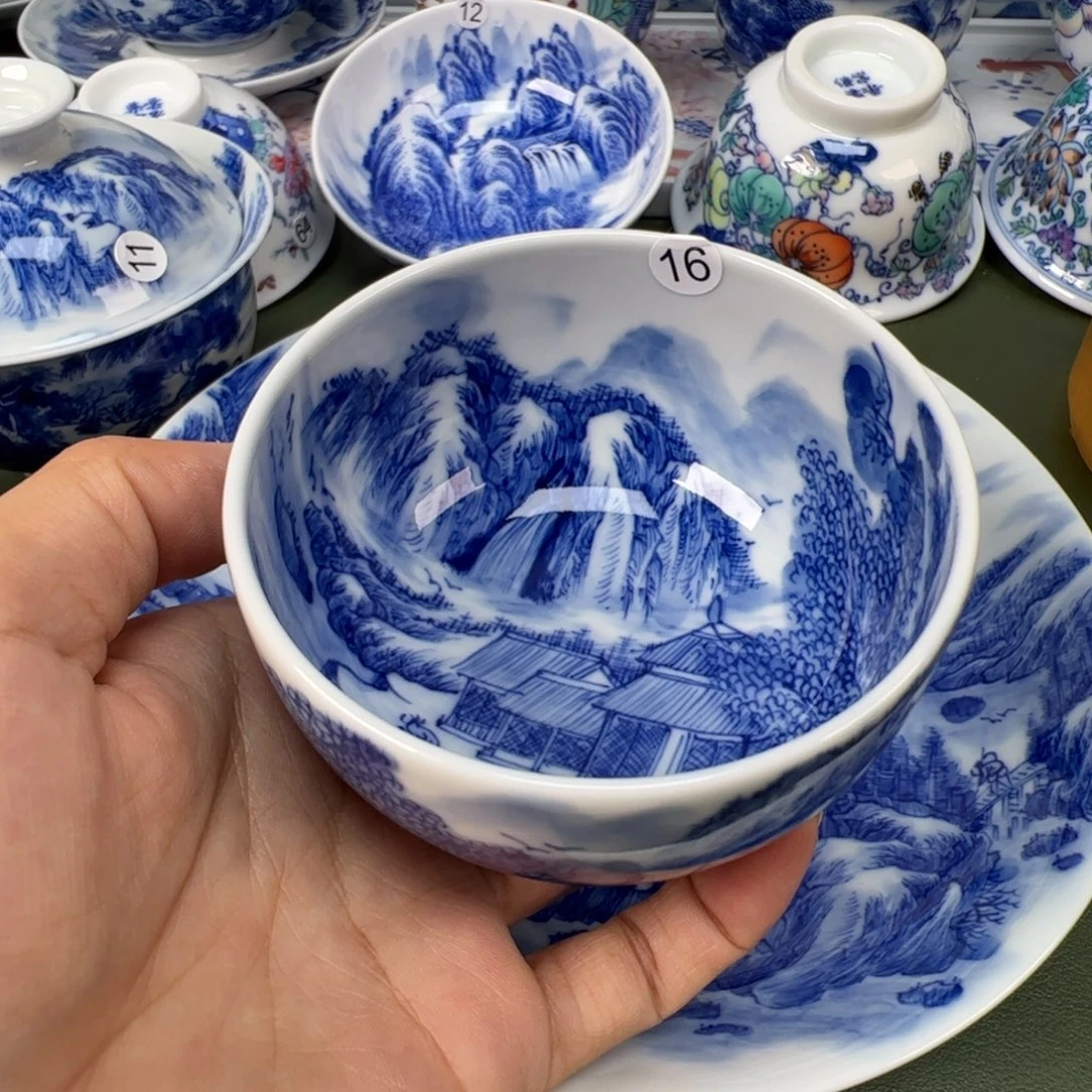 景德镇纯手工纯手绘茶具木木16