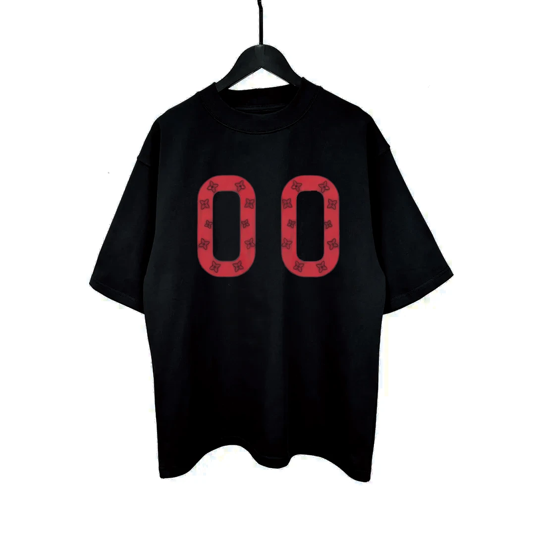 美式潮流凉感索罗娜百搭印花男士圆领宽松夏季抗菌短袖t恤上衣