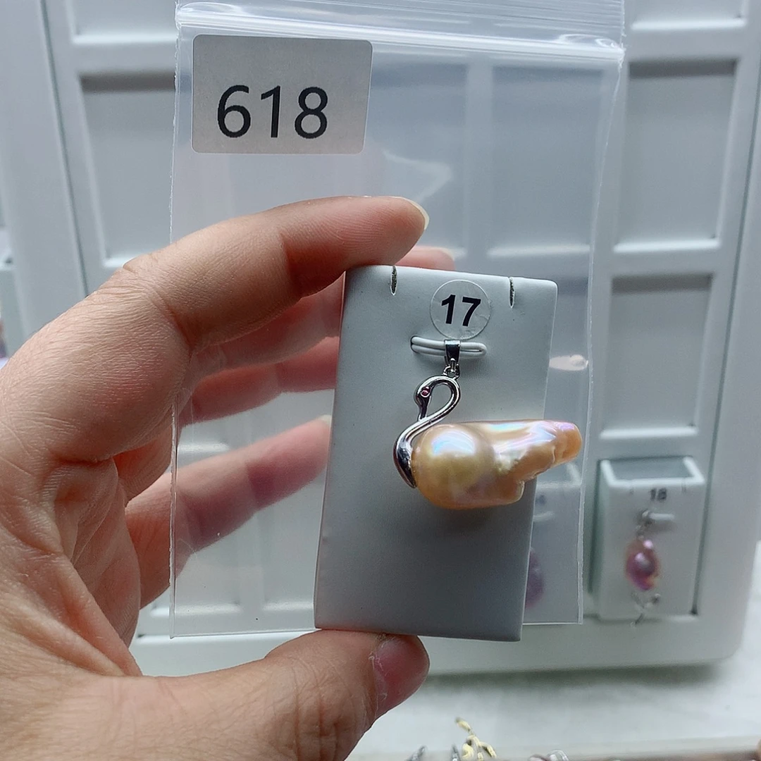 吊坠(不含链)合金淡水珍珠