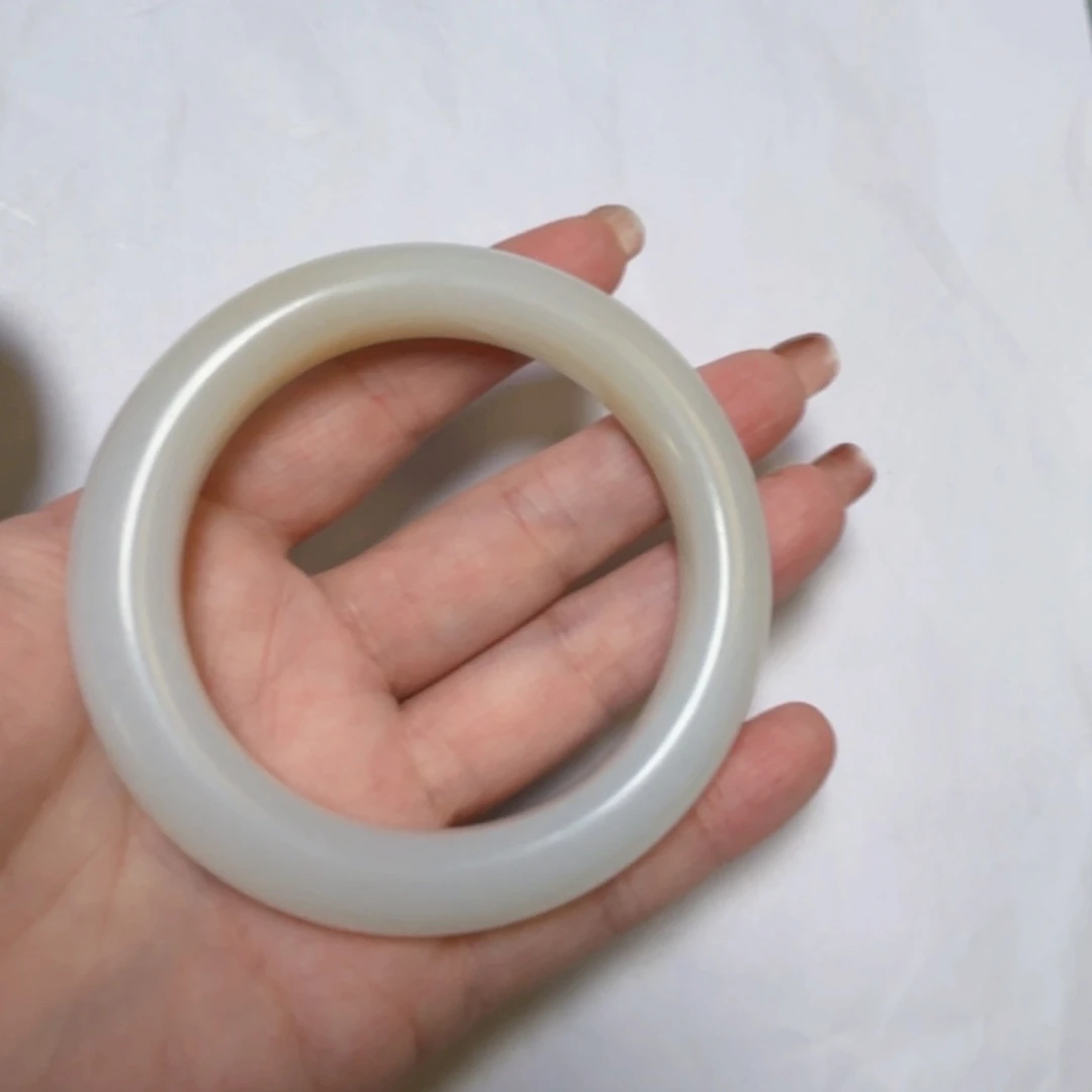 超***未镶嵌和田玉（糖玉）珠宝半成品手镯
