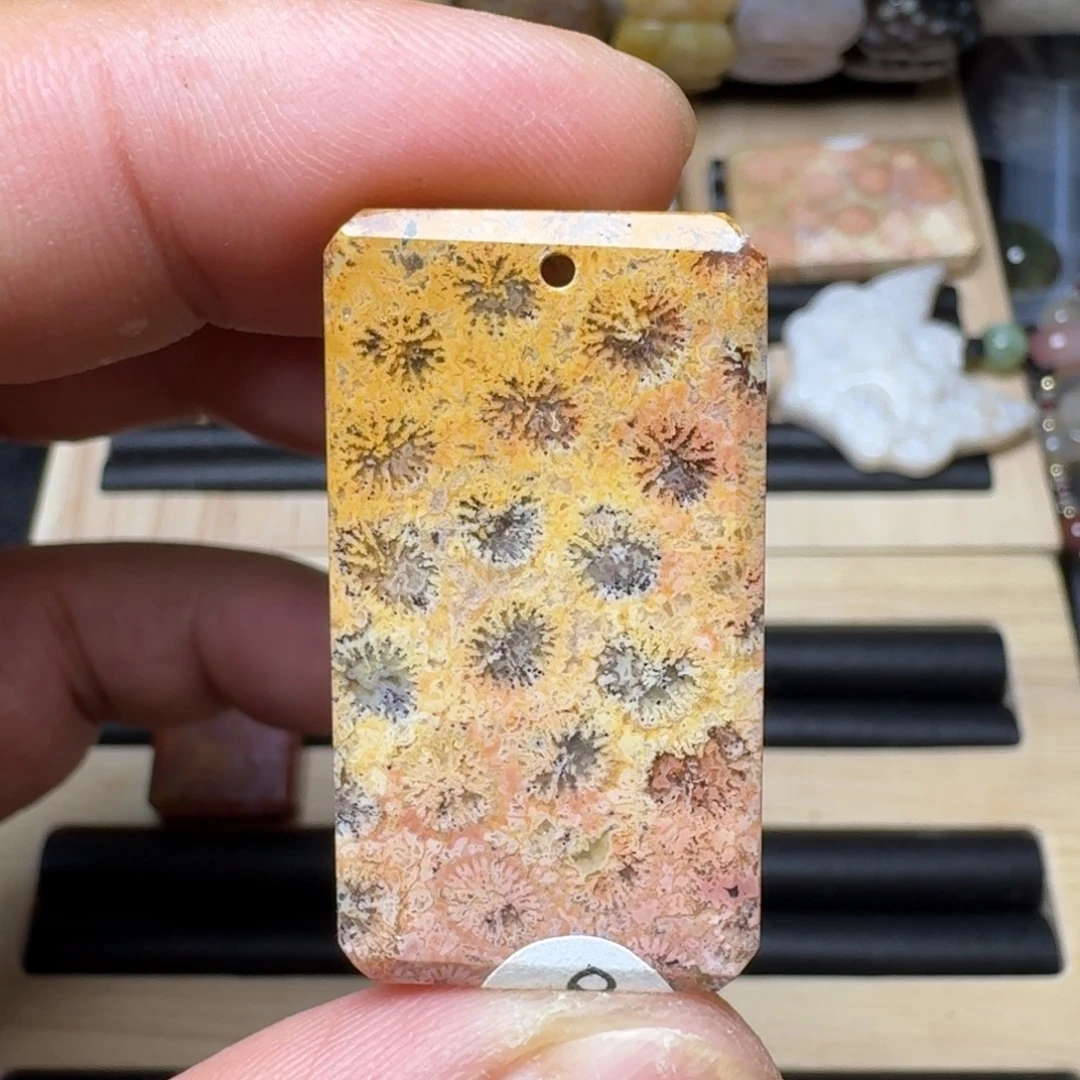 未镶嵌纯天然色有机玉石保真色硅化玉