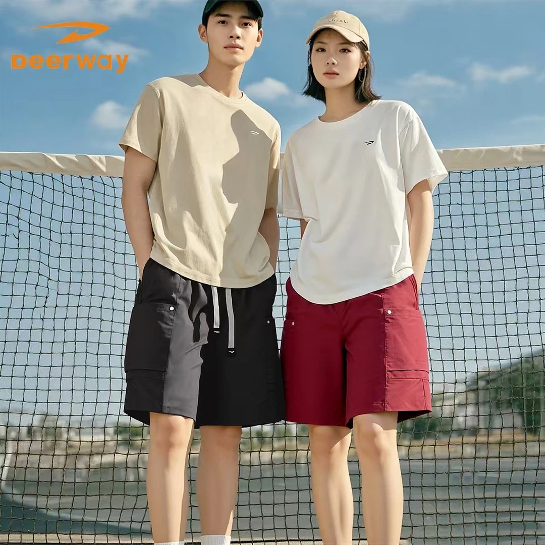 Deerway/德尔惠【爆炸新品来袭】夏季休闲运动五分裤宽松百搭工装裤