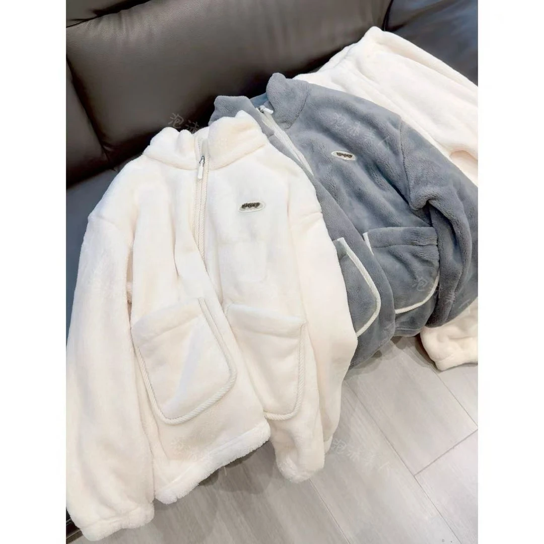 原标~！巨保暖云朵绒套装家居服今年的第一套家居服