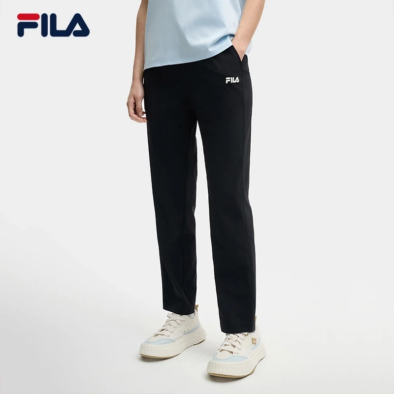 【超凉感面膜】FILA斐乐春夏季户外运动宽松弹力针织裤F11W528601F