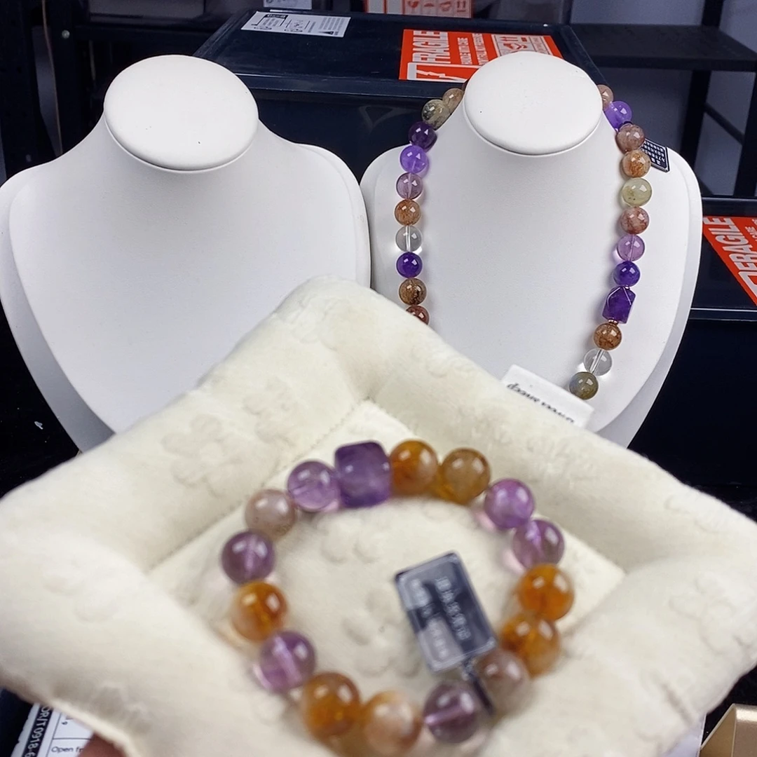 水晶手链银S925镶嵌