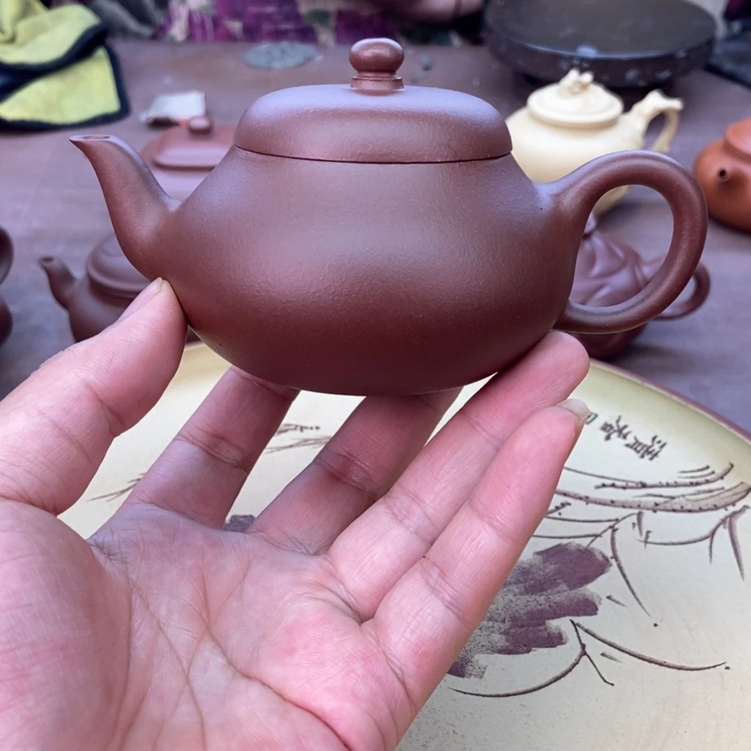 茶壶紫砂五号井底槽清老母亲制作容量170