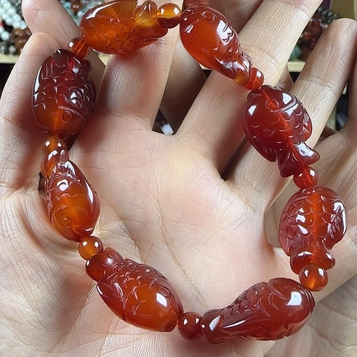 查***查玛瑙/玉髓未镶嵌手链